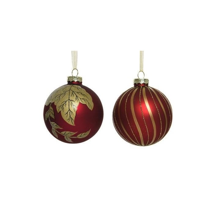 SFERA IN VETRO 2ASS D8 RED GOLD